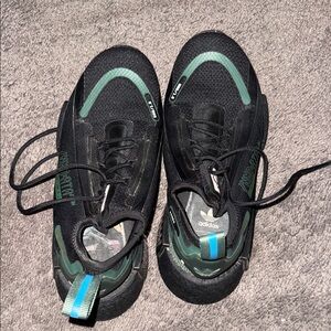 Star Wars adidas Black Sneakers with Teal and Blue Accents